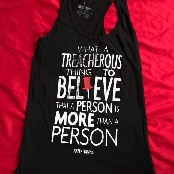 Paper Towns Treacherous Girls Tank from Hot Topic - Picture 2 of 3